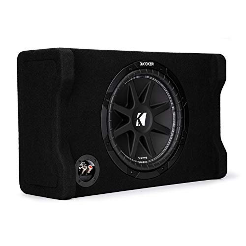 KICKER 48CDF124 Comp 12' Subwoofer in Down Firing Enclosure, 4-Ohm