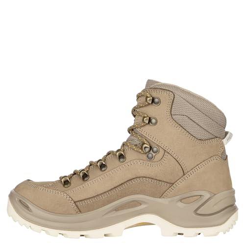 Lowa Womens Renegade GTX Mid Ws Nubuck Sand/Apricot Boots, 7 US