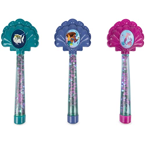 SwimWays The Little Mermaid Glitter Dive Wands Diving Toys 3 Pack, Bath Toys and Pool Party Supplies for Kids Ages 5 and Up