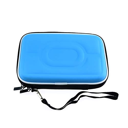 MM King Travel Carrying Protective Cover EVA Hard Case Storage Bag Replacement for Game Boy Advance Color Pocket GBA GBC GBP Console for DS Lite NDSL NDSi (Blue)