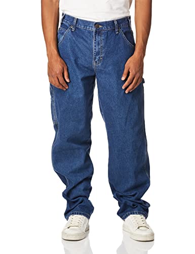 Dickies mens Relaxed Straight-fit Carpenter Jeans, Indigo Blue, 36W x 34L US