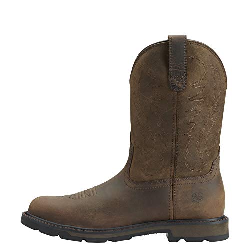 Ariat Mens Groundbreaker Work Boot Brown 11 Wide