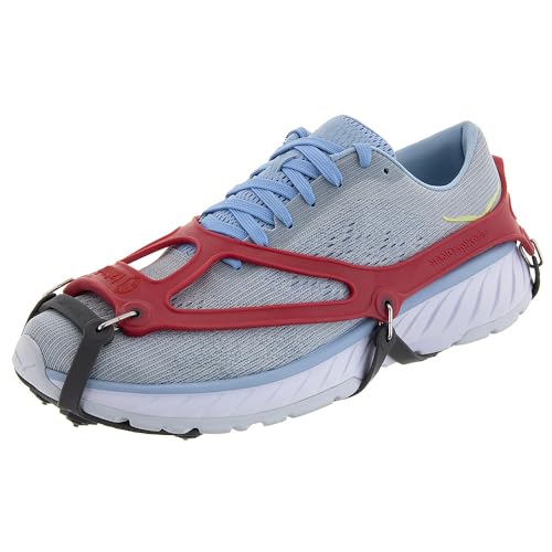 Kahtoola 1st Gen NANOspikes Footwear Traction for ICY Winter Road Running & Walking - Red - Small