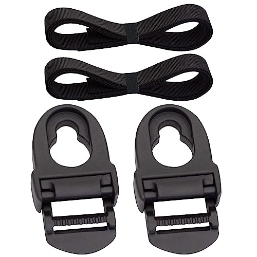 Kayak Replacement Parts Replacement Strap Clips and Tri-Glide Hooks Fit for Lifetime Emotion (6 Pack)
