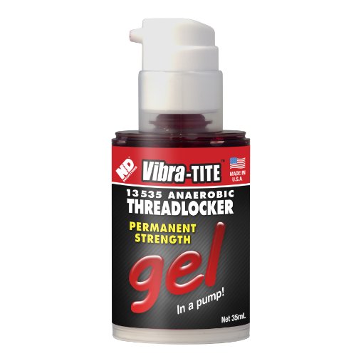 Vibra-TITE - 13535 135 Permanent Strength Gel Anaerobic Threadlocker, 35 ml Pump, Red