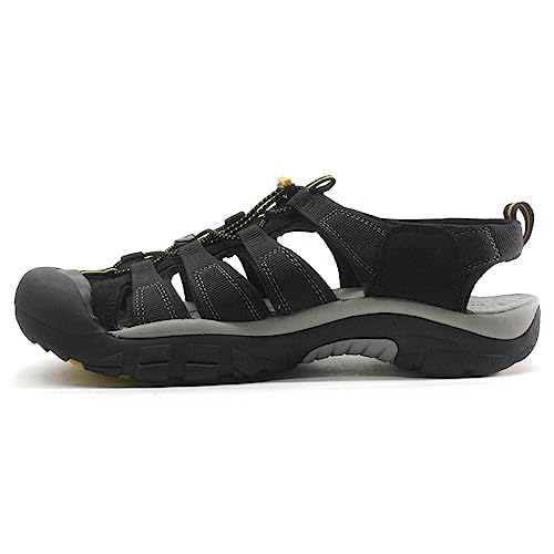 KEEN Men's Newport H2 Closed Toe Water Sandals, Black, 10 US