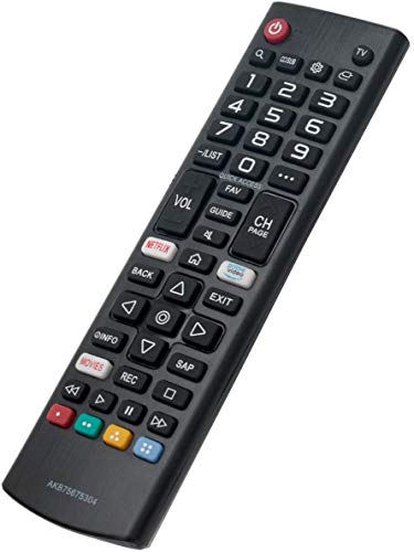 LG AKB75675304 Replace Smart TV Remote Applicable 55UM6900PUA 65UM6900PUA 43UM7100PUA 49UM7100PUA 55UM7200PUA 43UM7300PUA 43UM7310PUA 49UM7300PUA 50UM7310PUA 70UM7370PUA 50UM7400PUA 82UM7570PUB