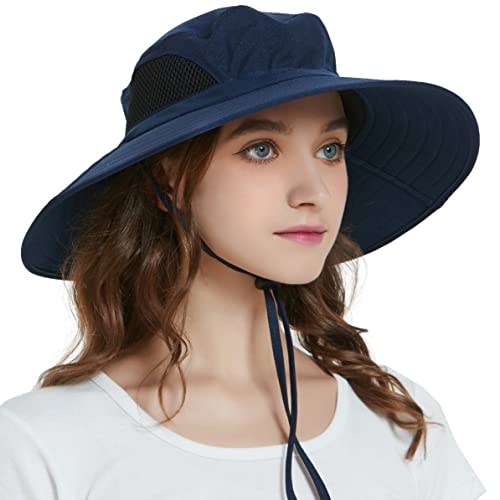 EINSKEY Sun Hat for Men/Women, Waterproof Wide Brim Bucket Hat Foldable Boonie Hat for Fishing Hiking Garden Safari Beach
