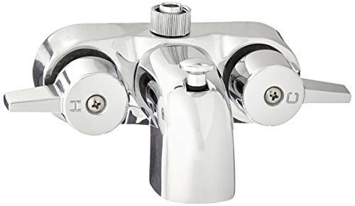 Heavy Duty 3 3/8' Centers Chrome Plated Diverter Clawfoot Tub Faucet
