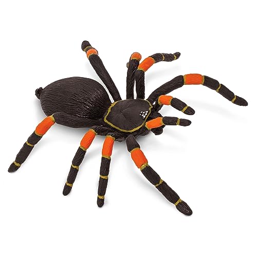 Safari Ltd. Orange-Kneed Tarantula Figurine - Realistic 8' Arachnid Figure - Educational Toy for Boys, Girls, and Kids Ages 3+