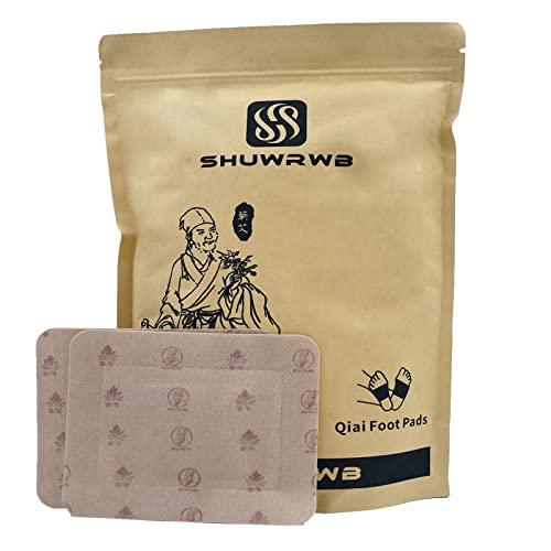 SHUWRWB Qiai Foot Pads|Moxa Pads|Mugwort Pads|Wormwood Pads - 24Pcs Pure Natural Ingredients 2 in 1 Pads for Foot Care,Relieve Fatigue,Remove Foot Odor,Better Sleep