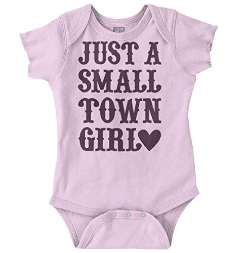 Brisco Brands Just a Small Town Girl Baby Bodysuit Jumper Girls