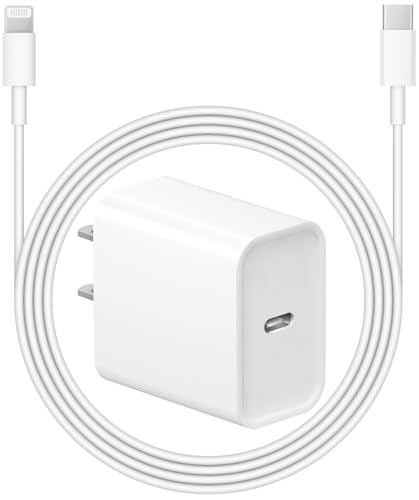 iPhone Charger Super Fast Charging 20W PD Wall Charger with 6FT Charging Cable for iPhone 14/14 Pro Max/13/13 Pro Max/12/12 Pro/12 Pro Max/1 Pro iPad