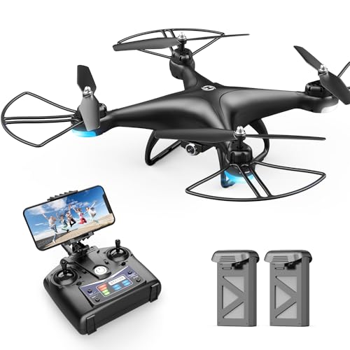 Holy Stone HS110D FPV RC Drone with 1080P HD Camera Live Video 120°Wide-Angle WiFi Quadcopter with Gravity Sensor, Voice & Gesture Control, Altitude Hold, Headless Mode, 3D Flip RTF 2 Batteries