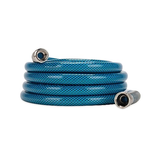 Camco TastePURE 25-Ft Premium Water Hose - RV Drinking Water Hose Contains No Lead, No BPA & No Phthalate - Reinforced PVC Design w/Strain Relief Ends - 5/8” Inside Diameter, Made in the USA (22833)