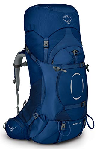 Osprey Ariel 55L Women's Backpacking Backpack, Ceramic Blue, WXS/S