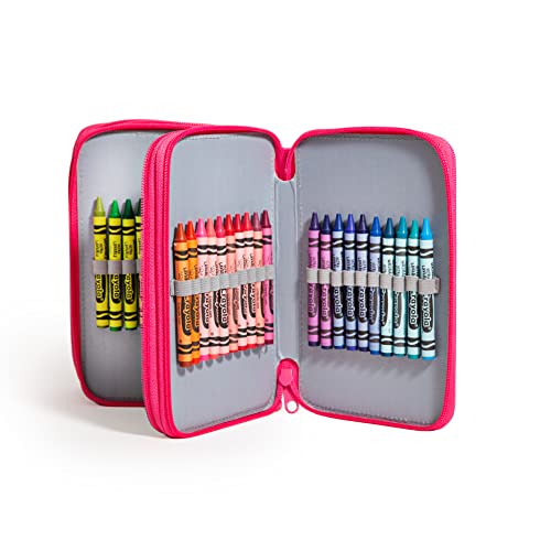 Upper Midland Products Crayon Case- Quality Crayon Holder, Crayon Organizer, Crayon Storage, Crayon Color Sorter, Crayon Container For Kids And Adults, Travel Crayons Kit For Kids