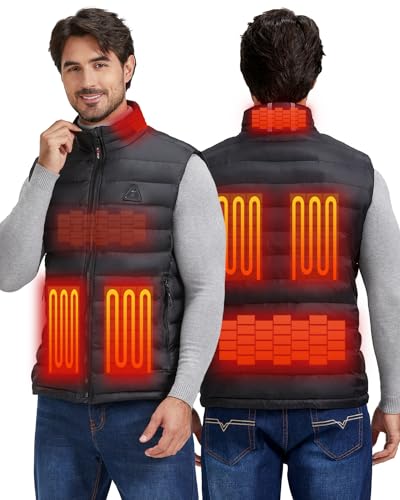 icestop 2022 Heated Vest with 20000mAh Battery Pack,Lightweight Vest for men/women,Rechargeable Electric Heating Vest(as1, alpha, m, regular, regular, M)
