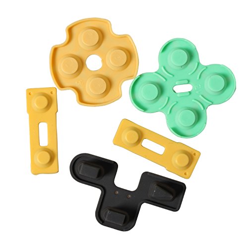Timorn Repair Conductive Rubber Pad Button Kit for Playstation 2 PS2 Controllers (20 Sets)