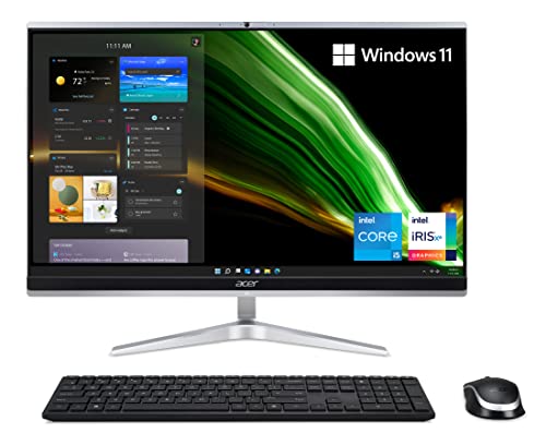 Acer Aspire C24-1650-UA92 AIO Desktop | 23.8' Full HD IPS Display | 11th Gen Intel Core i5-1135G7 | Intel Iris Xe Graphics | 8GB DDR4 | 512GB NVMe M.2 SSD | Wi-Fi 6 | Windows 11 Home