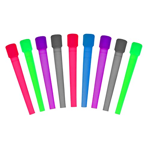 SunWamntin Hookah set Tips Hookah Hose Tip Disposable Tip， Shisha Tips 50pcs for Hookah Accessories ， Individually Packaged Multi-Color Food Grade Spouts