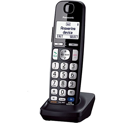 PANASONIC Cordless Phone Handset Accessory Compatible with TGE210/TGE230/TGE240/TGE270 Series Cordless Phone Systems - KX-TGEA20B (Black)