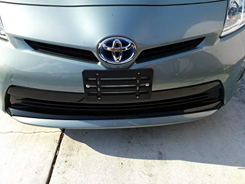 License Plate Tag Holder Mount Mounting Relocator Adapter for Front Bumper Kit Bracket for Toyota (All Models) Quantity Discount (9.95$ to 6.50$) (Each with 2 Screws + 4 Bolts & 4 Built in Nuts)
