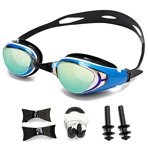 Nearsighted Swim Goggles, Shortsighted Optical Swimming Goggles No Leaking Anti Fog UV Protection for Adult Men Women Youth