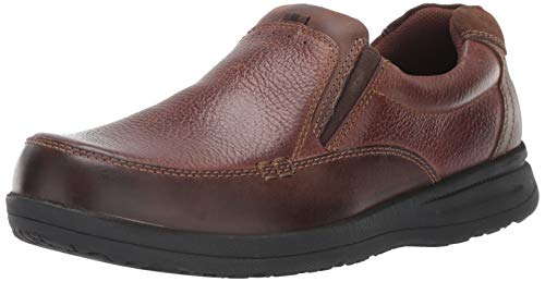 Nunn Bush Men's Cam Slip-on Lightweight Comfortable Casual Loafer, Brown Crazy Horse, 13 X-Wide