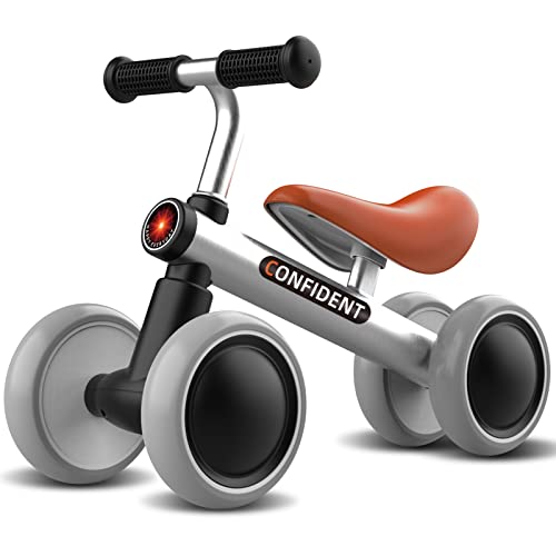 Wdmiya Baby Balance Bike Toys for 1 Year Old Boys Gifts, 10-36 Months Toddler First Bike with No Pedal, 4 Silence Wheels & Soft Seat, One Year Old Boy Birthday Gift for Christmas, Halloween