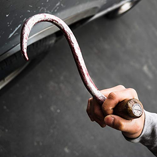 Halloween Props FOAM Sword Axe Bat Crowbar Hatchet Knife Hammer Wrench Sledgehammer Medieval Sword Roman Sword Spartan Sword For Halloween Costume Cosplay LARP Home Decor 52883 (9.5' Meat Hook)