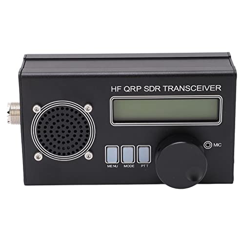 SDR Radio Receiver, HF Transceiver, Stable Output HF QRP SDR Radio Receiver SSB CW with Microphone for Signal Reception, Shortwave Transceiver for DIY Radio Communication (US 110-240V)