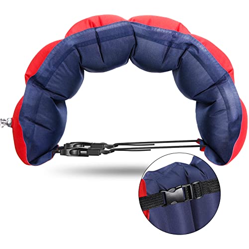 Inflatable Swim Belt Pool Flotation Belt Portable Waist Floatation Belt for Adults Adjustable Floating Belt Swimming Training Aid Waist Belt with Buckle and Rope for Swimming Beginner(1 Piece)