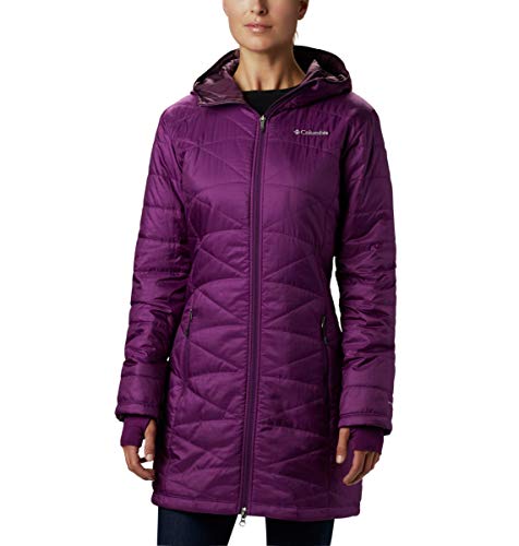 Columbia Women's Mighty Lite Hooded Jacket, Wild Iris, Large