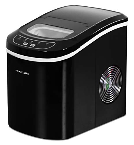 FRIGIDAIRE EFIC101-BLACK Portable Compact Maker, 26 lb per Day, Ice Making Machine, Black