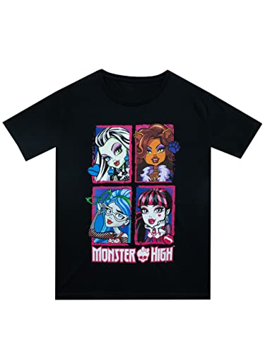 Monster High T-Shirt Girls Dolls Tee Black 6