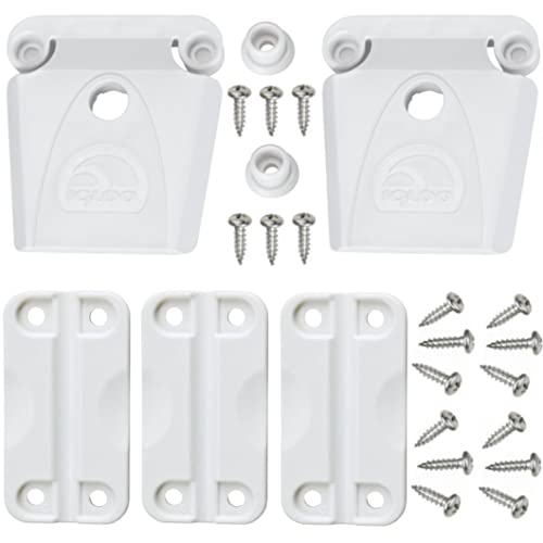 Igloo Cooler Plastic Parts Kit - 2 Latches, 3 Hinges, Latch Post & Screws