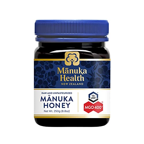 Manuka Health UMF 13+/MGO 400+ Manuka Honey (250g/8.8oz), Superfood, Authentic Raw Honey from New Zealand