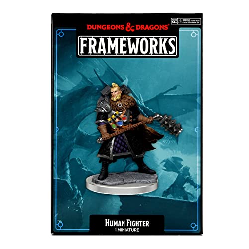 D&D Frameworks: Human Fighter Male - Unpainted and Unassembled