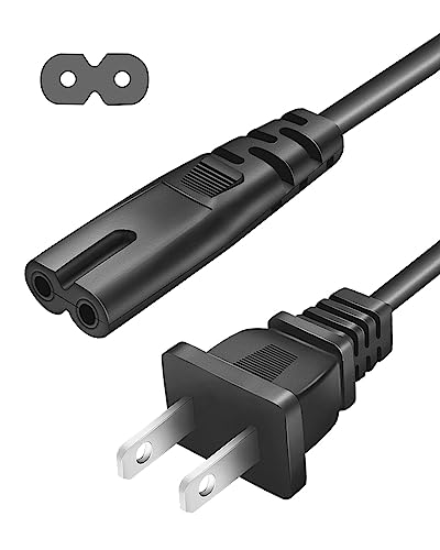 2 Prong Power Cord Charger for JBL PartyBox 100 200 300 1000 310 710 On-The-Go Bluetooth Speaker ONN.100008734 100008736 Large Medium Party Speaker ION Game Day Wireless Speaker Replacement【10FT】Cable
