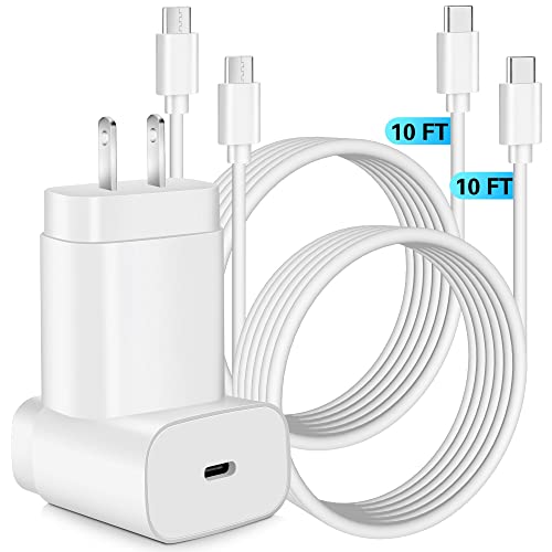Samsung Super Fast Charger,Samsung Charger Fast Charging Block,2Pack 25W Samsung USB C Wall Charger,10FT Quick USBC Cable for Samsung Galaxy S23/S22/S21/S20/A14/A54/Z Fold 4/Z Fold 5/Z Flip 5/Z Flip 4