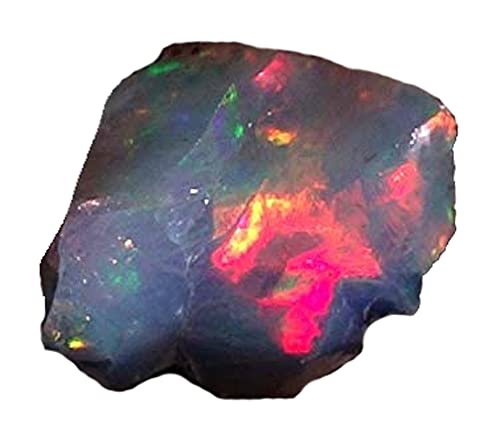 Qualitygems Opal lot Black Opal Natural Ethiopian raw Opal Rough Rough Gemstone Birthstone Opal Rainbow fire Opal lot01.50Cts. Natural Multi Fire Ethiopian Opal Rough 10x11x03MM. Gemstones SM12-62