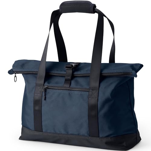Lands' End Travel Tote Radiant Navy Medium No Sz