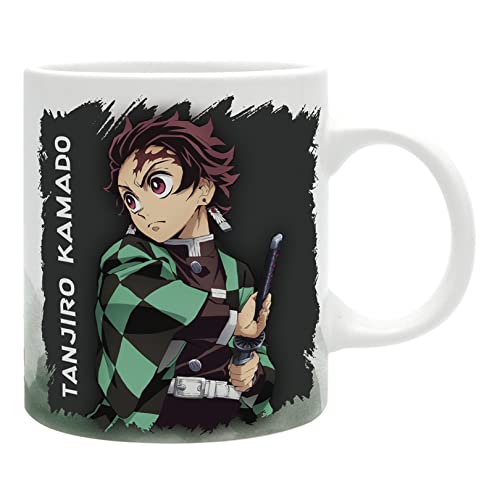 ABYSTYLE Demon Slayer Kimetsu No Yaiba Tanjiro Warding Mask Ceramic Coffee Tea Mug 11 Oz. Drinkware Anime Manga Merch Gift