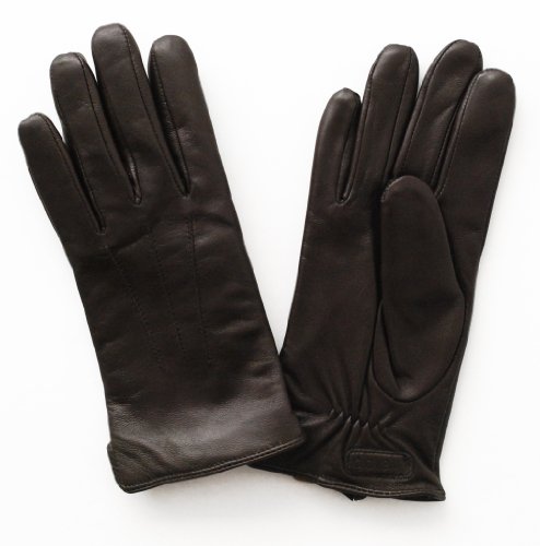 Glove.ly Women's Leather Touch Screen Glove, Small, Brown