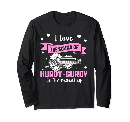 Hurdy Gurdy Fiddle Instrument Design for a Hurdy-gurdy fan Long Sleeve T-Shirt