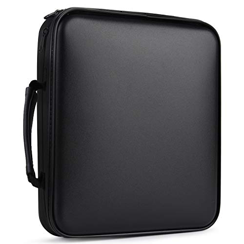 Fansport CD Case 160 Capacity DVD Case Organizer CD/DVD Case, CD Case Storage DVD Organizer Case DVD Booklet CD/DVD Holder Case DVD Book Heavy Duty DVD Case Book Wallet