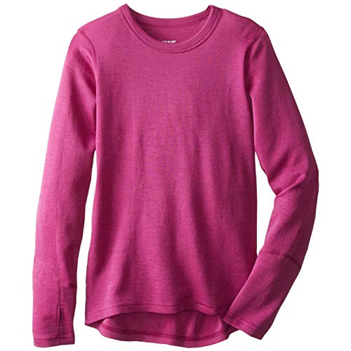 Minus33 Merino Wool Kids Midweight Crew Radiant Violet XS