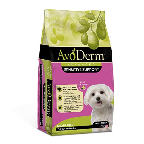 AvoDerm Natural Advanced Sensitive Support Small Breed Turkey Formula Dry Dog Food 4 lb