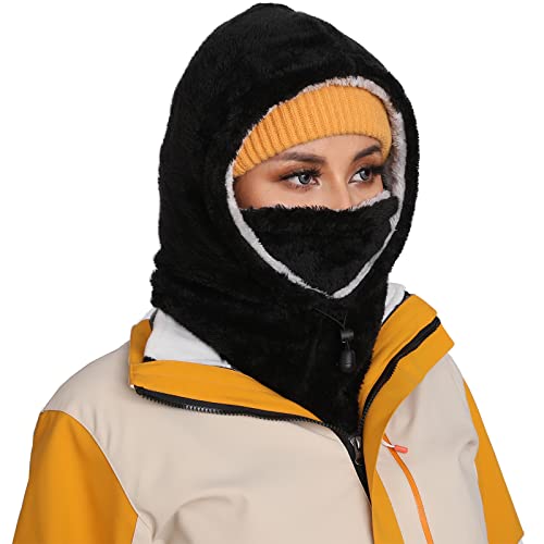 Balaclava Fleece Ski Mask for Women Men Winter Face Mask Snow Head Warmer Windproof Face Cover Cold Weather Face Warmer